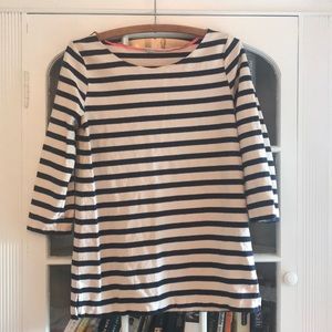 Striped 3/4 sleeve J.Crew shirt